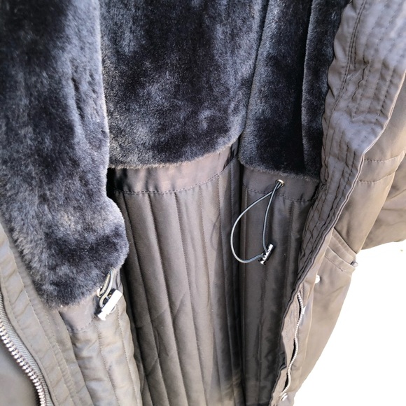 Torrid Asos Curve H&M Plus Size Hooded Black Parka - Picture 13 of 13